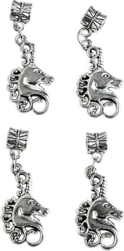 Изображение товара Набор подвесок декоративных Арт Узор Голова единорога / 10883592 (4шт)