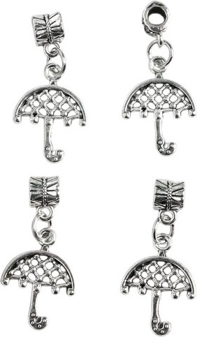 Изображение товара Набор подвесок декоративных Арт Узор Зонтик / 10883593 (4шт)