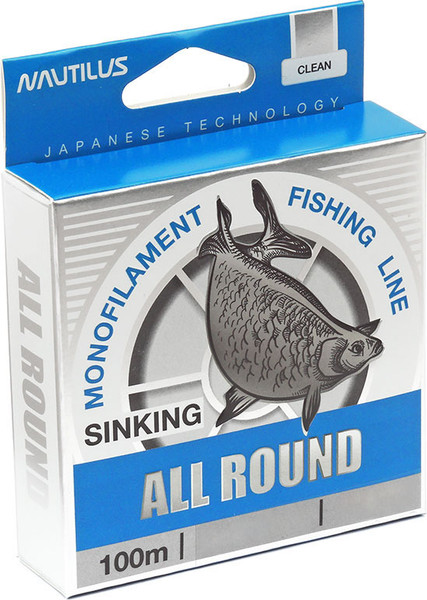 Изображение товара Леска монофильная NAUTILUS All round 0.24мм 8.5кг 100м.clean / 06-42302532