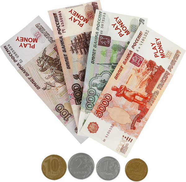 Изображение товара Деньги игрушечные Играем вместе B1599349-R3