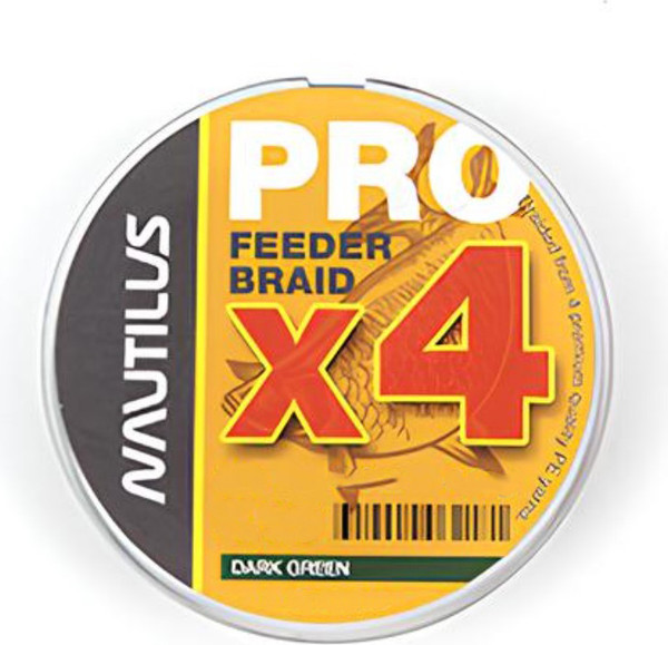 Изображение товара Леска плетеная NAUTILUS Pro Feeder Braid Dark Green d-0.10 4.1кг 9lb / 06-24259516 (150м)
