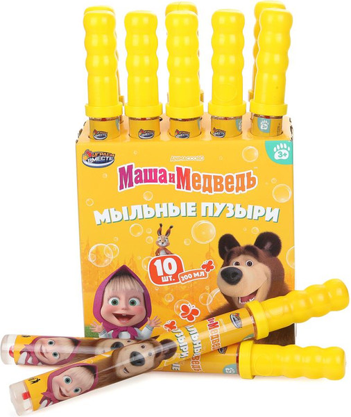 Изображение товара Набор мыльных пузырей Играем вместе Маша и Медведь / 01002-200ЭД