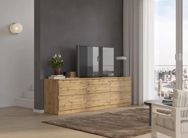 Изображение товара Тумба НК Мебель Stern ТВ-6Я.190 N / 26713051 (дуб вотан)