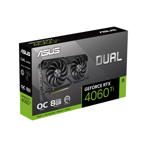 Изображение товара Видеокарта Asus Dual GeForce 4060 Ti EVO 8GB OC (DUAL-RTX4060TI-O8G-EVO)