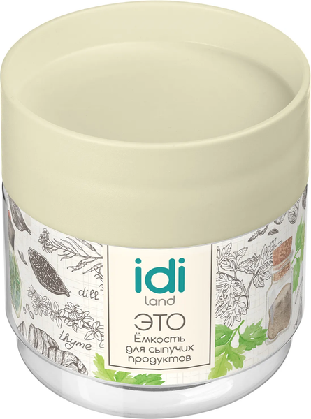 Изображение товара Емкость для хранения Idi Land Asti 2211026 25/01 (бежевый)