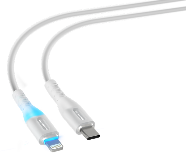 Изображение товара Кабель Atomic Ledit Usb-C-Lightning PD 27W LED / 30.373 (1.2м, белый)
