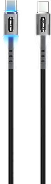 Изображение товара Кабель Atomic Ledit USB-C-USB-C PD 60W LED / 30.370 (1.2м, черный)