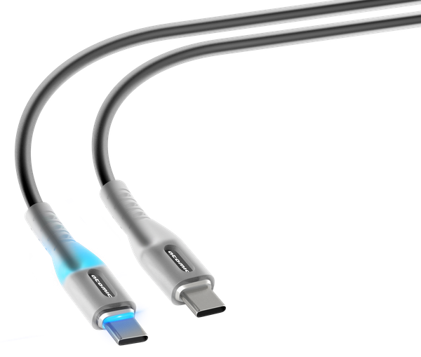 Изображение товара Кабель Atomic Ledit USB-C-USB-C PD 60W LED / 30.370 (1.2м, черный)