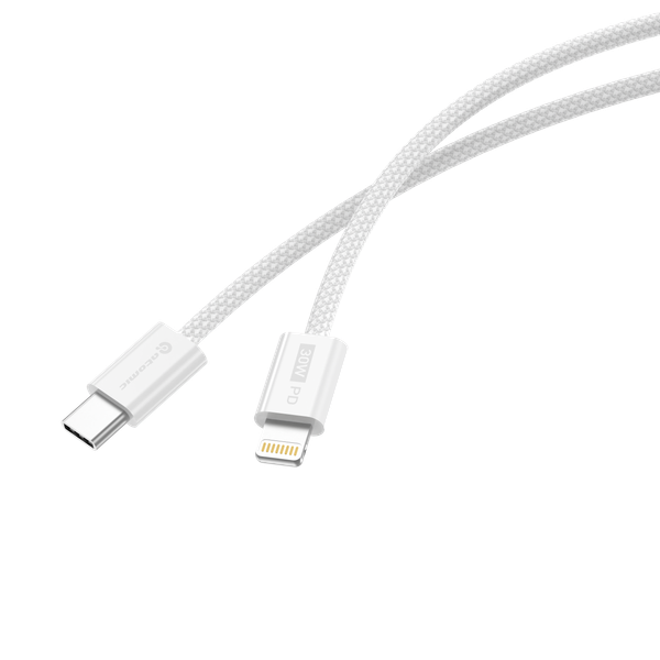 Изображение товара Кабель Atomic Real USB-C-Lightning PD 30W / 30.408 (1.5м, белый)