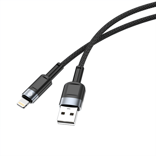 Изображение товара Кабель Atomic Viper USB-A-Lightning 3A / 30.410 (1.5м, черный)