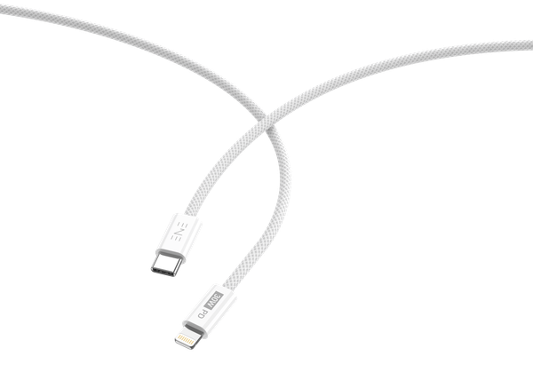 Изображение товара Кабель ENE Intro USB-C-Lightning PD 30W / 30.428 (1м, белый)