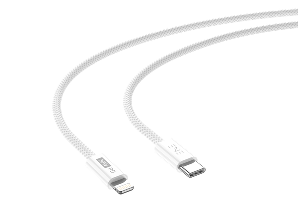 Изображение товара Кабель ENE Intro USB-C-Lightning PD 30W / 30.428 (1м, белый)