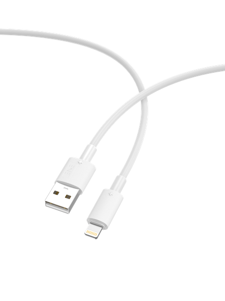 Изображение товара Кабель ENE Plus USB-A-Lightning 2.4A / 30.424 (1м, белый)