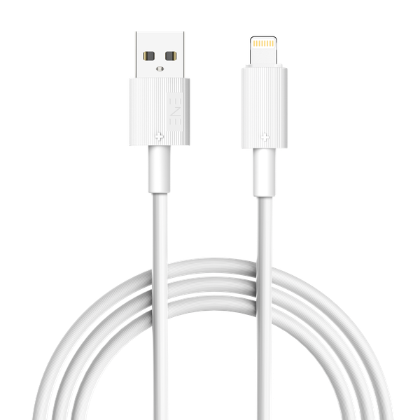 Изображение товара Кабель ENE Plus USB-A-Lightning 2.4A / 30.424 (1м, белый)