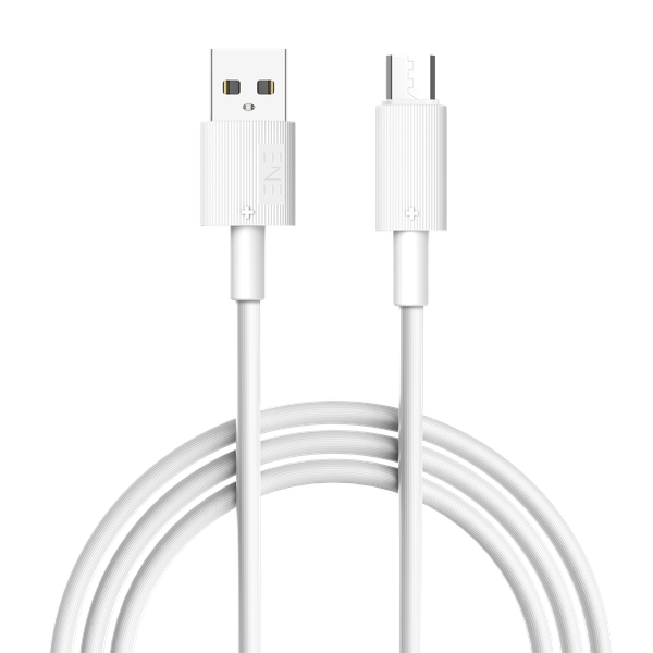Изображение товара Кабель ENE Plus USB-A-microUSB 2.4A / 30.421 (1м, белый)