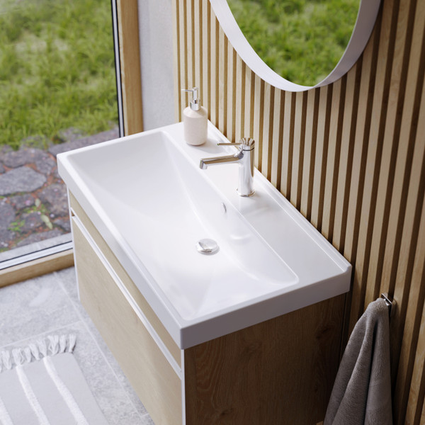 Изображение товара Тумба под умывальник Aqwella Urban URB0110DD (дуб давос)