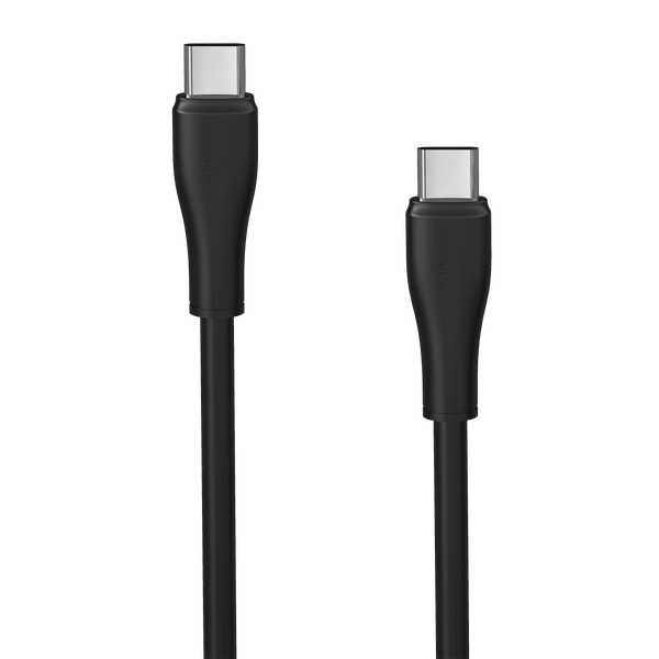 Изображение товара Зарядное устройство сетевое Atomic UniQ G201 GAN 20W USB A+C с кабелем USB С-С / 10.181 (черный)