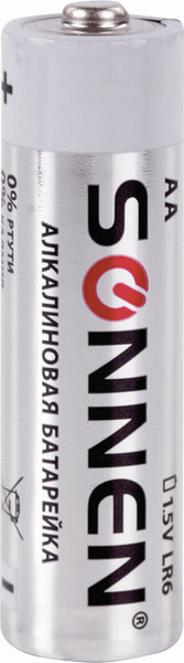 Изображение товара Комплект батареек Sonnen AA LR6 / 451086 (10шт)