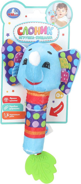 Изображение товара Погремушка Умка Пищалка слоник / UM-SLON-24