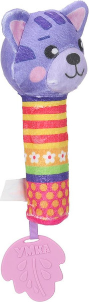 Изображение товара Погремушка Умка Пищалка жирафики котик / UM-CAT-24