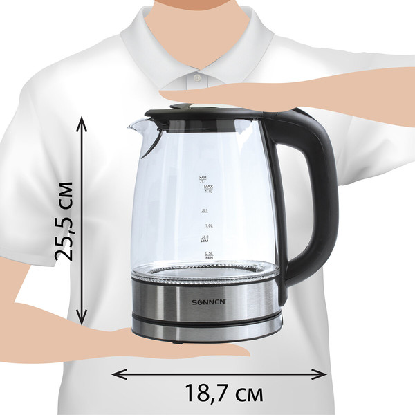 Изображение товара Электрочайник Sonnen KT-1788 / 454349