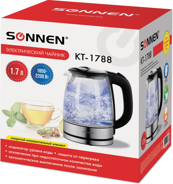 Изображение товара Электрочайник Sonnen KT-1788 / 454349
