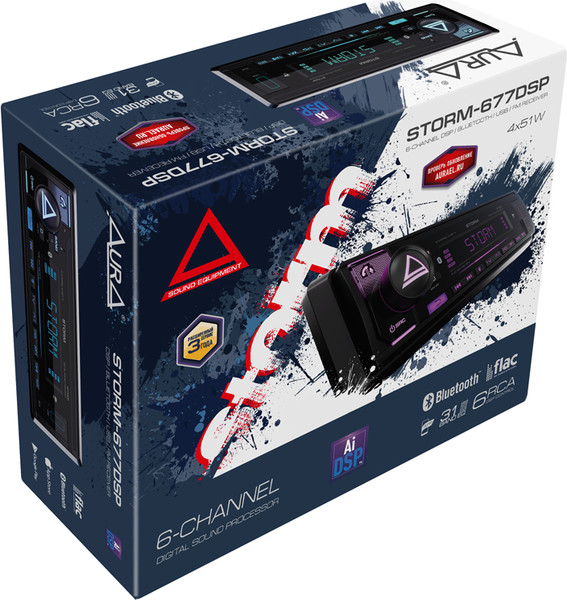 Изображение товара Бездисковая автомагнитола AURA Storm-677DSP