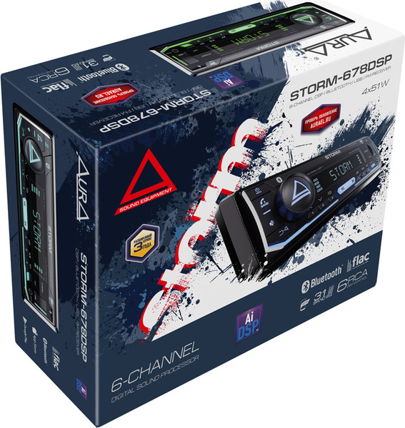 Изображение товара Бездисковая автомагнитола AURA Storm-678DSP