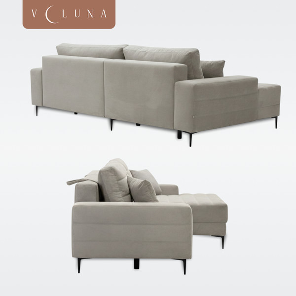 Изображение товара Диван угловой VELUNA Белес левый (Beverly Grey)