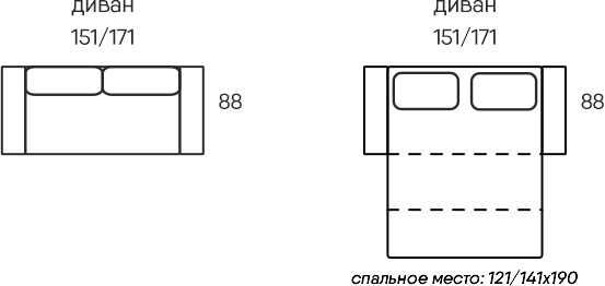 Изображение товара Диван VELUNA Калано 120 (Beverly Grey/88)
