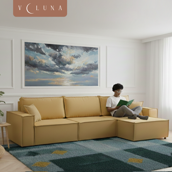 Изображение товара Диван угловой VELUNA Фабио MAX (Erika Gold)