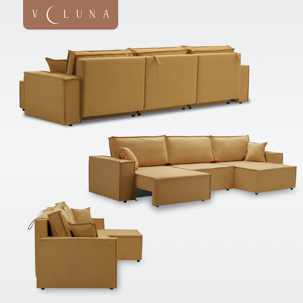 Изображение товара Диван угловой VELUNA Фабио MAX (Erika Gold)