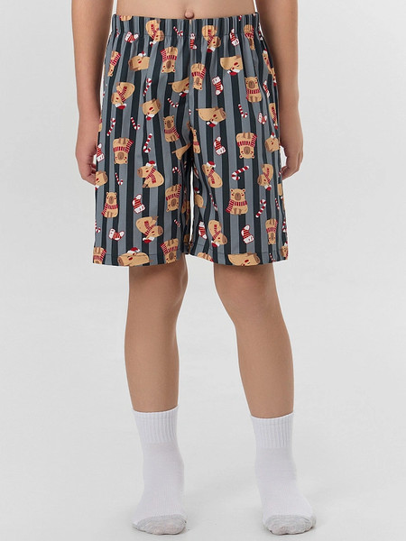 Изображение товара Пижама детская Mark Formelle 563329 (р.146-72-63, спелая вишня/капибары на графитовой полоске)