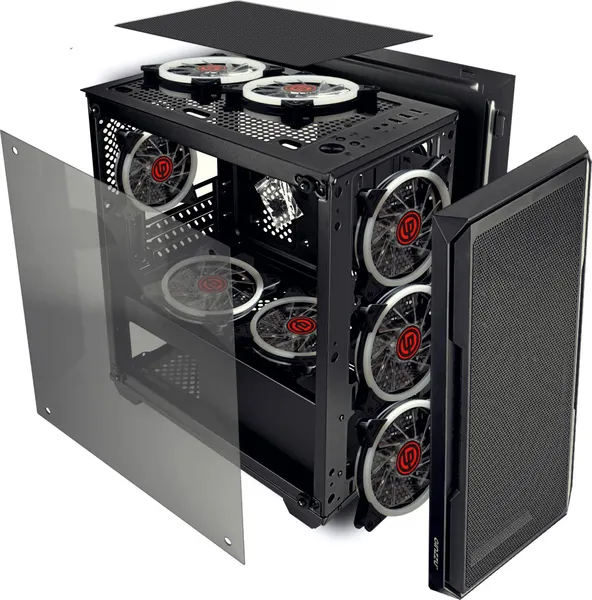 Изображение товара Корпус для компьютера Ginzzu CL580 (черный)