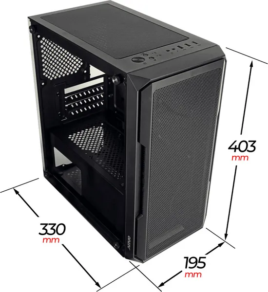 Изображение товара Корпус для компьютера Ginzzu CL580 (черный)