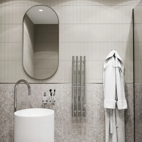 Изображение товара Полотенцесушитель электрический Маргроид Inaro 4 СНШ 80x6 8 крючков (таймер справа)