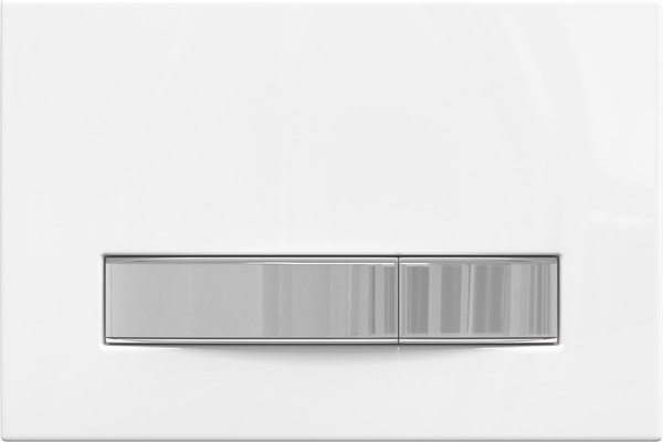 Изображение товара Кнопка для инсталляции Berges Atom Line 049232 (белый/хром глянец)