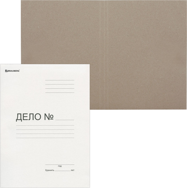 Изображение товара Папка картонная Brauberg Дело / 122293