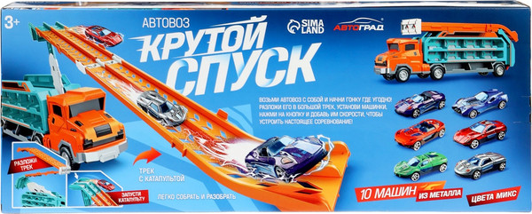 Изображение товара Набор игрушечной техники Автоград Крутой спуск / 10893327