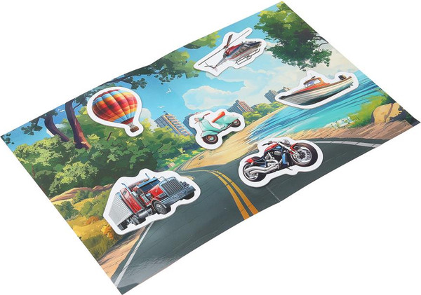 Изображение товара Развивающая игра Умные игры Городской транспорт. Многоразовые липучки / 4660254475274