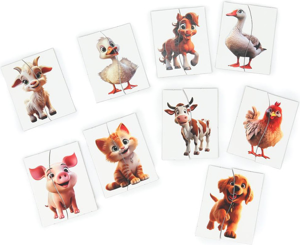 Изображение товара Развивающая игра Умные игры Домашние животные. Липучки - половинки / 4630395016834