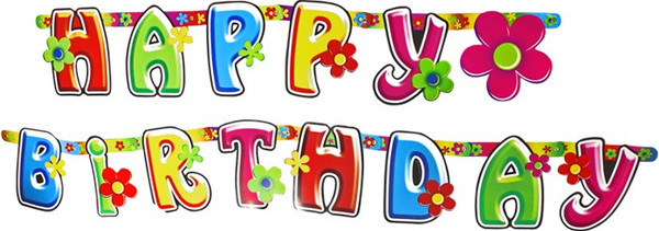 Изображение товара Гирлянда праздничная Darvish Буквы. Happy Birthday / DV-3110