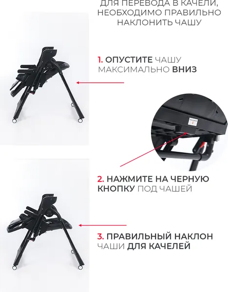 Изображение товара Стульчик для кормления Martin Noir Cloud (Mono Black)