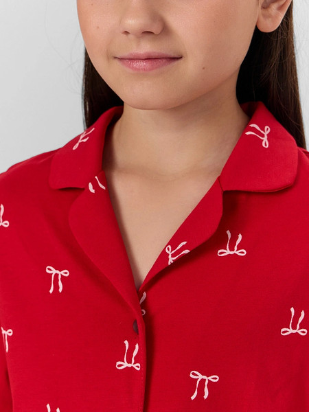 Изображение товара Пижама детская Mark Formelle 567754 (р.140-68, бантики на красном)