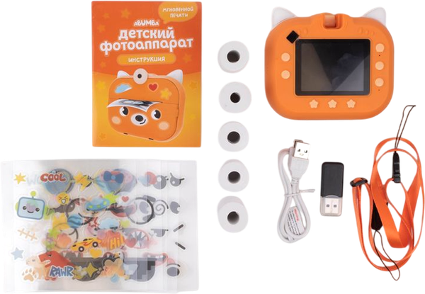 Изображение товара Детский фотоаппарат Abumba Моментальной печати Лисенок / ABU-CAM-01