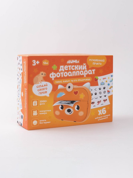 Изображение товара Детский фотоаппарат Abumba Моментальной печати Лисенок / ABU-CAM-01