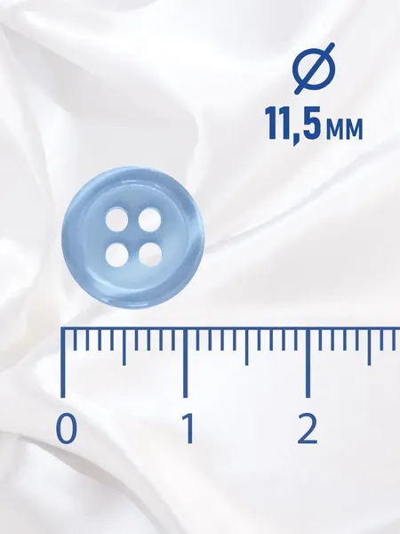 Изображение товара Набор пуговиц Sentex ST1-11.5/4 (20шт, светло-голубой)
