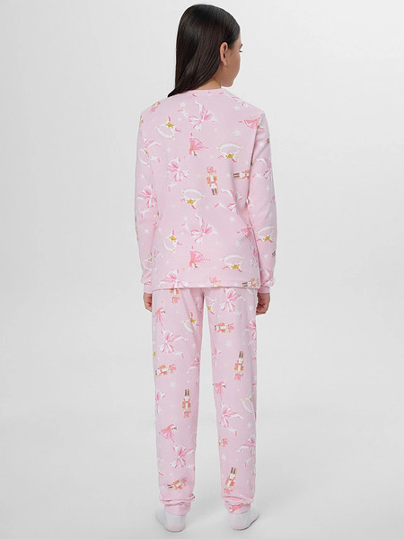 Изображение товара Пижама детская Mark Formelle 567743 (р.158-80, НГ бантики на розовой сказке)