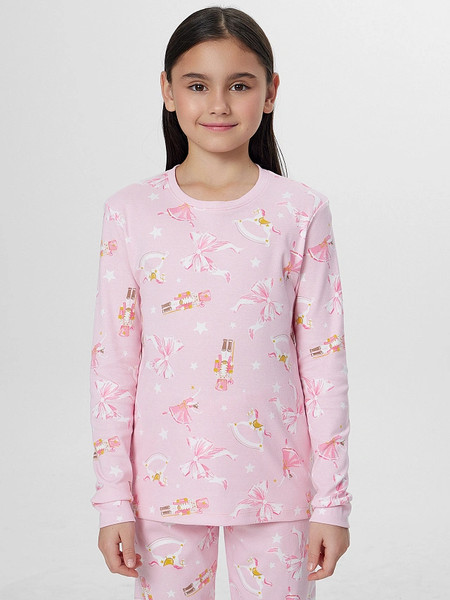 Изображение товара Пижама детская Mark Formelle 567743 (р.158-80, НГ бантики на розовой сказке)