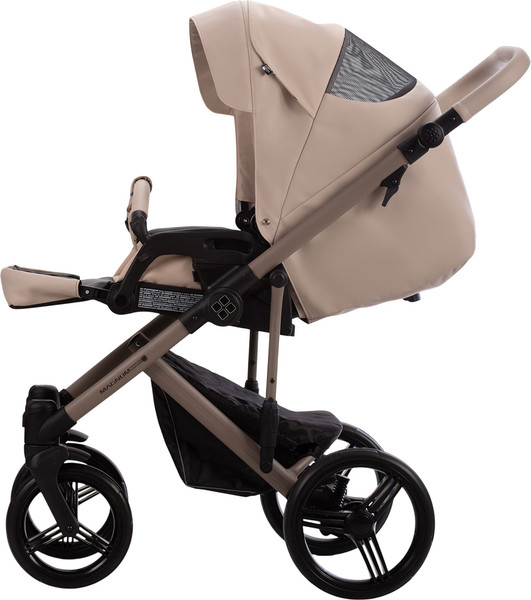 Изображение товара Детская универсальная коляска Bebetto Magnum Light Se Pro 2в1 (01, светло-бежевая кожа, бежевая рама)